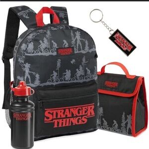 SUPER RARE / SOLD OUT in USA Stranger Things Kids Backpack 4 pc Set -